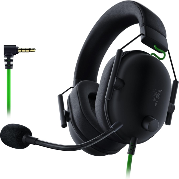 RZ04-03240100-R3M1_big Razer BlackShark V2 X Gaming Headset Black, 7.1 Surround Sound, 50mm Drivers, Noise-Cancelling Mic, PC, Mac, PS4, Xbox One Compatible