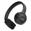 JBL Tune 520BT Wireless On-Ear Headphones, Pure Bass Sound, Bluetooth 5.3 Connectivity, Quick Charge, Multi-Point Connection, Voice Aware, Lightweight Foldable Design, Black
