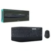 Logitech MK850 Performance Wireless Keyboard and Mouse Combo Black, Bluetooth Smart, 2.4GHz Wireless Connection, 1000 Dpi Sensor, 8 Buttons, Black