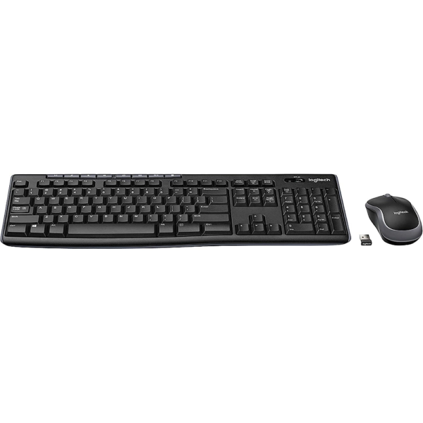Logitech MK270 Wireless Keyboard and Mouse Combo – 2.4GHz Dropout-Free Connection, 24-Month Battery Life, Plug-and-Play, Spill-Resistant Design – Black
