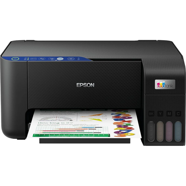Epson EcoTank L3252 Home Ink Tank Printer – 3-in-1 Print/Copy/Scan, WiFi, SmartPanel App, Ultra-Low-Cost Printing – Compact Design