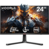KOORUI 24E4 24-Inch FHD Gaming Monitor – 165Hz VA Panel, 1ms Response, AdaptiveSync, Ultra-Thin Design, HDMI/DP, VESA Mount – Black