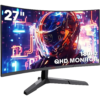 KOORUI 27E6QCA 27-Inch Gaming Monitor – QHD 180Hz, 1ms, DCI-P3 85%, 1500R Curved VA Panel, Adaptive-Sync, HDMI/DP, Eye Protection