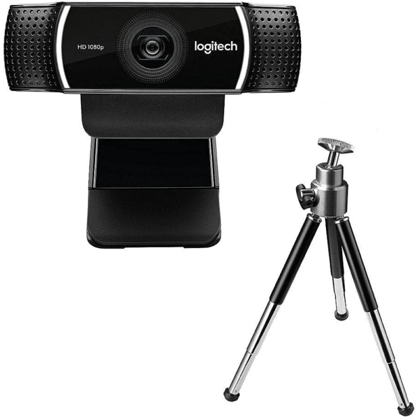 Logitech C922 Pro Stream Webcam - 1080p HD Streaming Camera with Background Replacement, Tripod Included - Gaming & Content Creation Webcam - Black