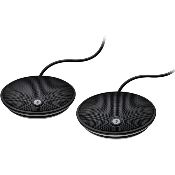 Logitech Group Expansion Microphones – V-U0037, Extend Audio Range to 28ft, Plug-and-Play, Noise-Canceling, Compatible with GROUP Conferencing System