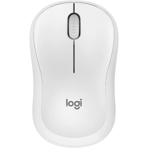 Logitech M240 Silent Bluetooth Mouse White – Wireless, Compact, 18-Month Battery, Silent Clicks, Multi-OS Compatibility, Smooth Tracking