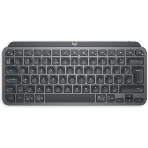 Logitech MX Keys Mini Wireless Illuminated Keyboard Graphite – Compact, Backlit, Multi-OS, Bluetooth, USB-C, Metal Build