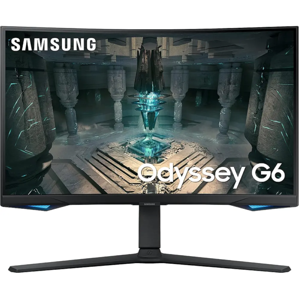 Samsung Odyssey G6 LS32BG650EUXXU 32 Inch Curved Smart Gaming Monitor – QHD 240Hz, 1ms, FreeSync Premium Pro, HDR600, HDMI 2.1, Height Adjust, Smart TV Platform