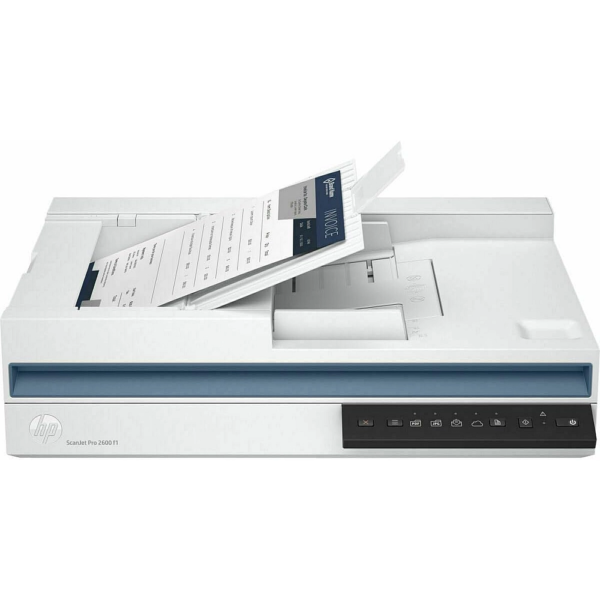 HP ScanJet Pro 2600 f1 Scanner – 60-Page ADF, 25ppm/50ipm Scan Speed, 2-Sided Scanning, OCR, TWAIN/WIA – 20G05A Black
