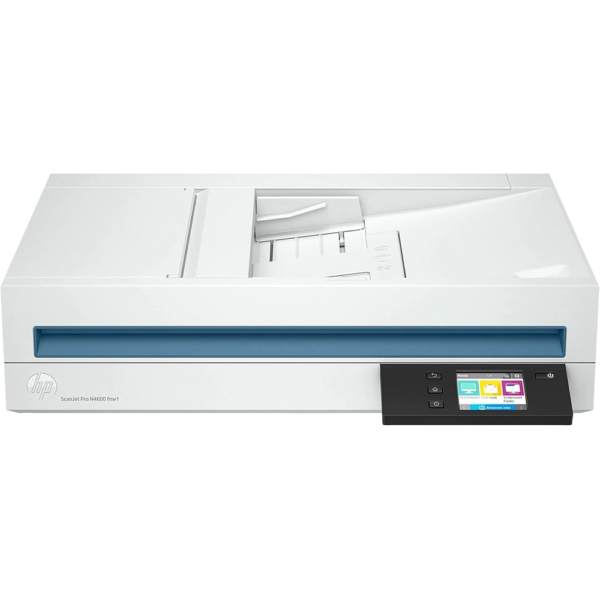 HP ScanJet Pro N4600 fnw1 Professional Scanner – 100-Page ADF, 50ppm/100ipm, CIS Flatbed, Wi-Fi/Ethernet, OCR – 20G07A Black