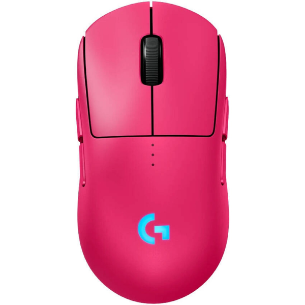 Logitech G PRO X SUPERLIGHT 2 LIGHTSPEED Wireless Gaming Mouse – 60g Ultra-Lightweight, LIGHTFORCE Hybrid Switches, HERO 2 Sensor, 32K DPI, Magenta – PC/Mac