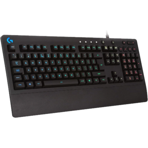 Logitech G213 Prodigy Gaming Keyboard – RGB LIGHTSYNC Backlit, Spill-Resistant Design, 5-Zone Customization, Dedicated Media Keys, Anti-Ghosting – US International Layout, Black