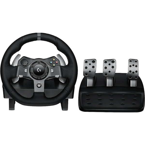 Logitech G920 Driving Force Racing Wheel and Pedals – Force Feedback, Stainless Steel Shifters, Leather Cover, Xbox Series X|S, Xbox One, PC/Mac – Black Logitech G920 Driving Force Racing Wheel and Pedals – Force Feedback, Stainless Steel Shifters, Leather Cover, Xbox Series X|S, Xbox One, PC/Mac – Black
