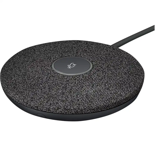 Logitech Rally Mic Pod Graphite Table Microphone – Beamforming Array, 15ft Range, Daisy-Chaining, Noise Suppression, RightSound™