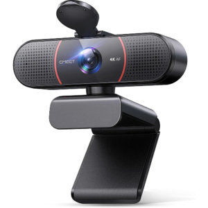 EMEET C960 4K Webcam – UHD Sony Sensor, PDAF Autofocus, AI Noise-Cancelling Mics, Auto Light Correction, Plug & Play USB with Privacy Cover – Works with Zoom, Teams, Google Meet