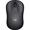 Logitech M220 Silent Wireless Mouse – 2.4GHz USB Receiver, 18-Month Battery, 1000 DPI, Ambidextrous Design – Charcoal Grey