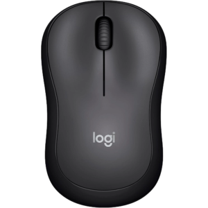 Logitech M220 Silent Wireless Mouse – 2.4GHz USB Receiver, 18-Month Battery, 1000 DPI, Ambidextrous Design – Charcoal Grey