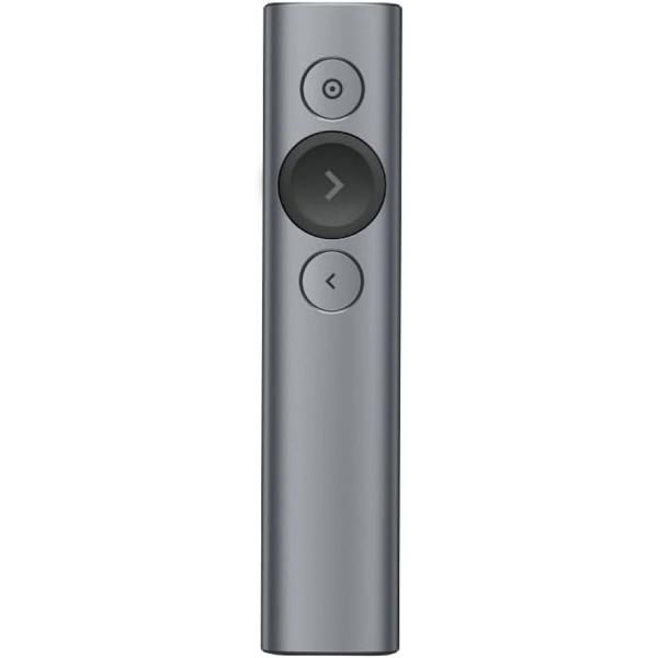 Logitech Spotlight Presentation Remote – Wireless Presenter with Laser Pointer, Digital Highlighting, Bluetooth, 30m Range, USB-C Charging – Slate