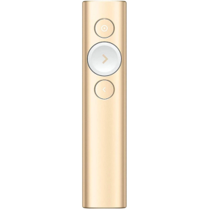 Logitech Spotlight Presentation Remote Gold – Wireless Presenter with Laser Pointer, Digital Highlighting, Bluetooth, 30m Range, USB-C Charging
