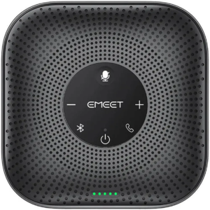 EMEET M0 Plus Conference Speakerphone with 360° Audio Pickup, 4-Mic Array, Bluetooth 5.0, Voice IA 4.2, 15ft Range, Daisy Chain Support – Ideal for Teams/Zoom/Skype in UAE
