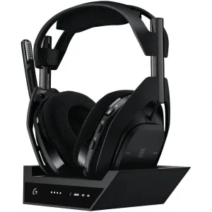 Logitech Astro A50 X LIGHTSPEED Wireless Gaming Headset with Base Station – 40mm PRO-G Graphene, HDMI 2.1 Passthru, 24H Battery, Multi-Platform | UAE
