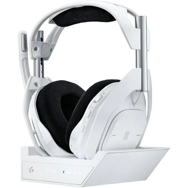 logitech-astro-a50-x-lightspeed-wireless-gaming-headset-white Logitech Astro A50 X LIGHTSPEED Wireless Gaming Headset White + Base Station – 40mm PRO-G Graphene, HDMI 2.1 Passthrough, 24H Battery – UAE