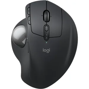 Logitech MX Ergo S Advanced Wireless Trackball Mouse – Ergonomic Design, USB-C Rechargeable, Bluetooth & Dongle, 6 Programmable Buttons – Graphite | RKN Computers UAE