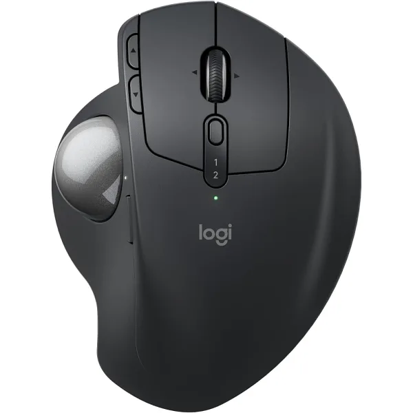 logitech-mx-ergo-s-advanced-wireless-trackball-mouse Logitech MX Ergo S Advanced Wireless Trackball Mouse – Ergonomic Design, USB-C Rechargeable, Bluetooth & Dongle, 6 Programmable Buttons – Graphite | RKN Computers UAE
