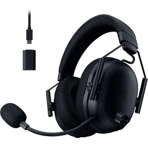 Razer BlackShark V3 Pro Wireless ANC Gaming Headset – 50mm Drivers, Full Band Mic, Multi-Platform, 70Hr Battery, 2.4GHz, Bluetooth, USB, 3.5mm – Black | UAE
