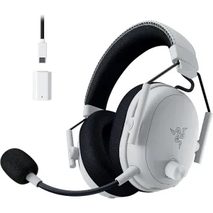 Razer BlackShark V3 Pro Wireless ANC Gaming Headset White | 50mm Drivers, Full-Band Mic, 70H Battery, Multi-Platform | UAE