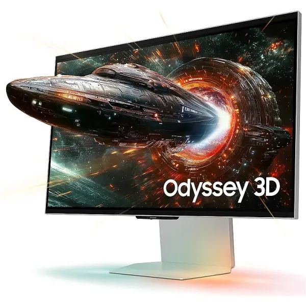 samsung-g90xf-odyssey-27-inch-4k-gaming-monitor Samsung G90XF Odyssey 27 Inch 4K Gaming Monitor – Glasses-Free AI 3D Conversion, 1ms Response, HDR10+, FreeSync Premium, Pivot Stand, Speakers, USB Hub – LS27FG900XMXUE | RKN Computers UAE