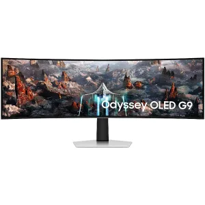 Samsung Odyssey G9 G93SC 49-Inch OLED Curved Gaming Monitor – 240Hz, 0.03ms Response, FreeSync Premium Pro, G-Sync Compatible, White – LS49CG934SMXUE | RKN Computers UAE