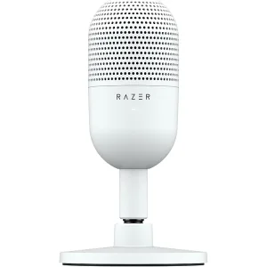 Razer Seiren V3 Mini USB Microphone – Supercardioid Condenser Mic, Tap-to-Mute, LED Indicator, Ultra-Compact – White