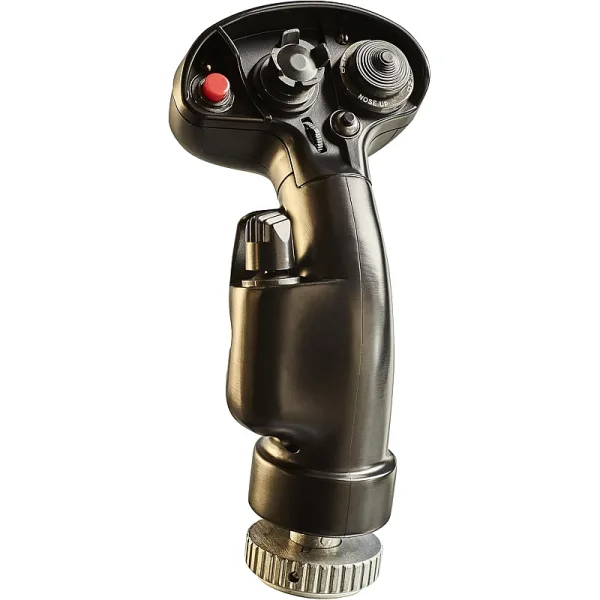 thrustmaster-f-a-18c-hornet-hotas-add-on Thrustmaster F/A-18C Hornet HOTAS Add-On Grip Controller, 1:1 Scale Replica, 19 Buttons, 2-Step Trigger, Industrial Grade Materials, Compatible with Joystick Bases – Black | TM-JSTK-HORNET-ADDON / 2960812