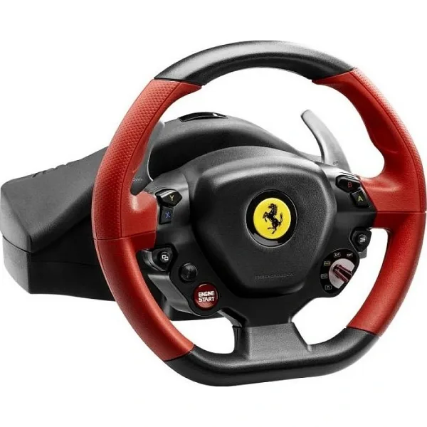 thrustmaster-ferrari-458-spider-racing-wheel Thrustmaster Ferrari 458 Spider Racing Wheel for Xbox One – Kinect Detection LED, Adjustable Sensitivity, Central Clamping System, Red | TM-WHL-FRARI458-SPDR