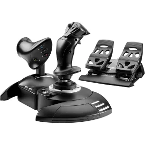 Thrustmaster T.Flight Full Kit X – Joystick, Throttle, and Rudder Pedals Bundle, Realistic Flight Controls, Ergonomic Design, Plug & Play, Compatible with Windows & Flight Simulators | TM-JSTK-TFLGHT-FULLKIT-XB