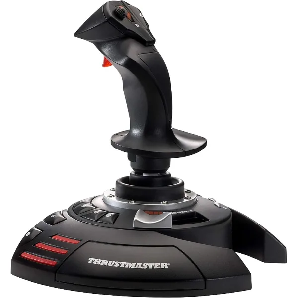 thrustmaster-t-flight-stick-x-joystick Thrustmaster T.Flight Stick X Joystick – Rotating Handle with Rudder Control, Reprogrammable Buttons & Axes, Plug & Play USB for PC/Windows | TM-JSTK-TFLIGHT-STCK-X