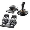 Thrustmaster T16000M FCS Flight Pack – Joystick, Throttle & Rudder Pedals for PC, Ambidextrous Stick, 30 Action Buttons, H.E.A.R.T Magnetic Technology | TM-JSTK-T16000-FCS-FGHTPK
