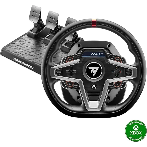 thrustmaster-t248-xbox-edition-steering-wheel Thrustmaster T248 Xbox Edition Steering Wheel – Magnetic Paddle Shifters, Force Feedback, 25 Buttons, Xbox Series X|S, Xbox One & PC | 4460182 / TM-WHL-T248-XB