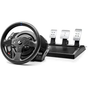 Thrustmaster T300 RS GT Edition Racing Wheel with T3PA-GT Pedals, 1080° Force Feedback, Dual-Belt Brushless Motor, Magnetic Paddle Shifters – PS5 / PC | TM-WHL-T300RS-GT