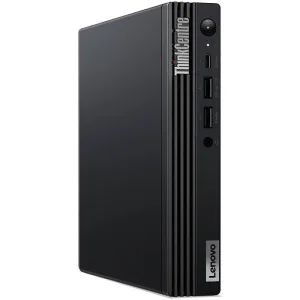 Lenovo ThinkCentre M70q Gen 4 Desktop Computer – Intel Core i5-13400T, 8GB RAM, 512GB SSD, UHD 730 Graphics, ENG-AR Keyboard & Mouse, Wi-Fi & Bluetooth, FreeDOS, Black | 12E3003EGR