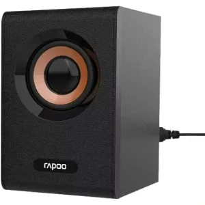 Rapoo A80 Compact Stereo Speaker – Portable, Powerful Sound, USB Powered, Sleek Black Design | 12211