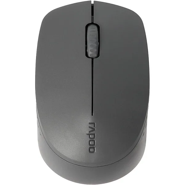 rapoo-m100-silent-wireless-mouse Rapoo M100 Silent Wireless Mouse – Multi-Mode Connectivity (Bluetooth 3.0/4.0/5.0 & 2.4GHz), 1300 DPI Optical Sensor, Ergonomic, Silent Clicks – Dark Grey | 18199