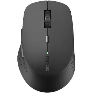 Rapoo M300 Silent Wireless Mouse – Adjustable 1600 DPI, Bluetooth 3.0/4.0/5.0 & 2.4GHz Connectivity, Optical Tracking, Black | 18048