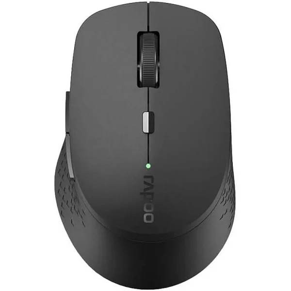rapoo-m300-silent-wireless-mouse Rapoo M300 Silent Wireless Mouse – Adjustable 1600 DPI, Bluetooth 3.0/4.0/5.0 & 2.4GHz Connectivity, Optical Tracking, Black | 18048