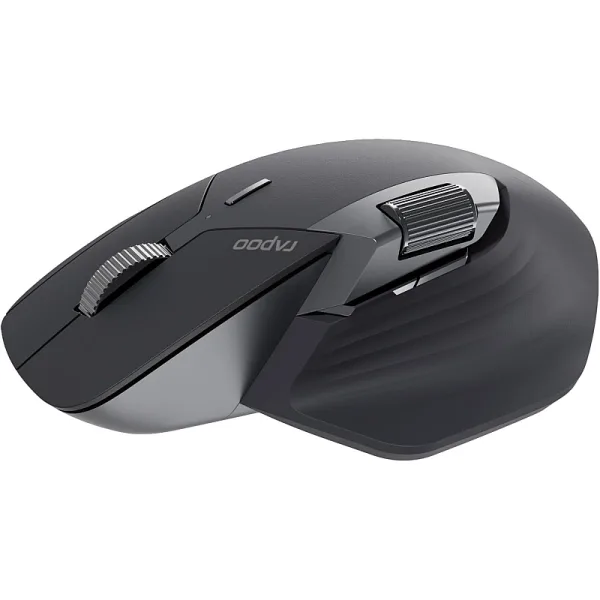 rapoo-mt760l-multi-mode-wireless-optical-mouse Rapoo MT760L Multi-Mode Wireless Optical Mouse – 2.4GHz, Bluetooth, Dongle, 10 Buttons, Side Scroll-Wheel, Adjustable 4000 DPI, Up to 10m Range, Black | 12831